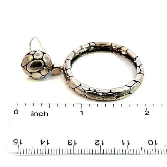 John Hardy Estate Earrings Silver JH104 - Picture 8 of 8